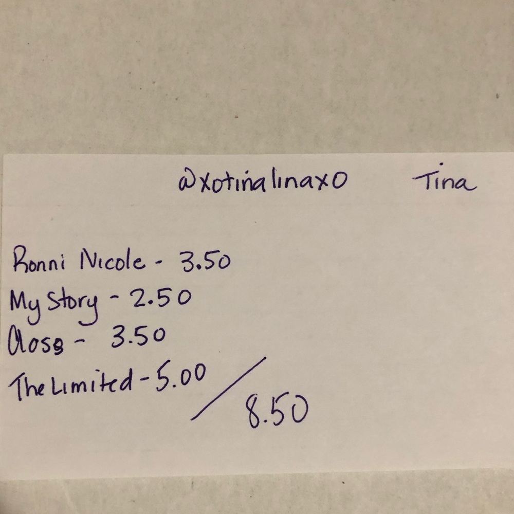 Reserved bundle for Tina